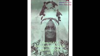 S Aka  Oba Lamidi Adeyemi Alaafin Oyo 1971 [upl. by Adlee97]