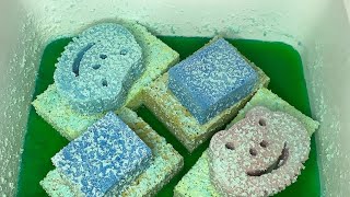 ASMR  RECYCLED MIXTURE  DIFFERENT SPONGES SQUEEZING  RINSING 🫶🫶 [upl. by Losse]