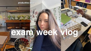 STUDY VLOG📎 exam week coffee shops amp college [upl. by Maon]