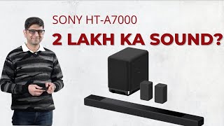 Hindi  हिन्दी Sony HTA7000 Soundbar review  The best Dolby Atmos Soundbar [upl. by Melnick]