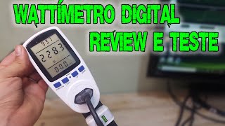 WATTÍMETRO DIGITAL MEDIDOR DE CONSUMOPOTÊNCIA  REVIEW E TESTE [upl. by Epul]