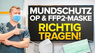 OP Maske amp FFP2 Maske richtig tragen  Hacks für mehr Tragekomfort 😷 [upl. by Aitnom]