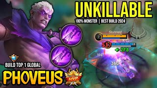 PHOVEUS BEST BUILD 2024  BUILD TOP GLOBAL PHOVEUS GAMEPLAY  MOBILE LEGENDS✓ [upl. by Polash]