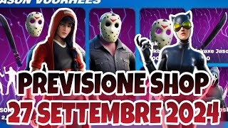 PREVISIONE SHOP 27 SETTEMBRE NEGOZIO OGGETTI OGGI 26 FORTNITEMARES FORTNITE LEAKS DOMANI HALLOWEEN [upl. by Aicirtac315]