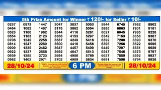 28102024600 baje ka result nagaland state lottery [upl. by Yarw]