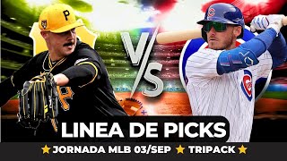 PRONOSTICOS DE MLB 03092024 🔥TRIPACK GRATIS🔥 [upl. by Aihsal]