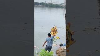 Ganesh immersion process at TankBund Hyderabad ganeshnimajjanam [upl. by Acissj268]