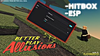 New Roblox Allusions Script Hitbox Speed Esp And More PASTBIN [upl. by Myca]