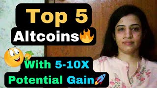 Top 5 Altcoins 🔥 with 510X Potential Gains 🚀 MidTerm Investment Picks [upl. by Merta]