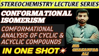 🔴Conformational IsomerismRotamersConformational analysis of cyclic and acyclic compoundsButane [upl. by Dinse]