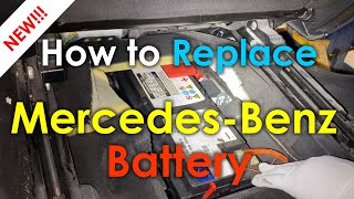 HOW TO CHANGE CAR BATTERY FOR MERCEDES W164166 GL450ML320ML350ML500 [upl. by Enived]