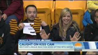 NBC quotToday Showquot on Gophers Kiss Cam Sign [upl. by Nosecyrb874]