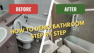 StepbyStep Guide to Demolishing a Bathroom for Renovation in Toronto [upl. by Kahle585]