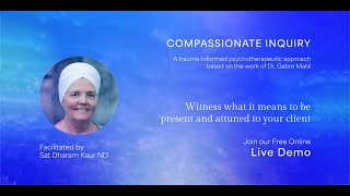 Compassionate Inquiry  Live Demo Call with Sat Dharam [upl. by Nnairak734]