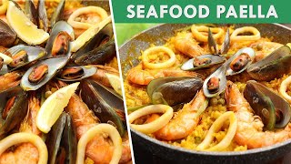 Seafood Paella recipe  Filipino Style EASY [upl. by Sinclair820]