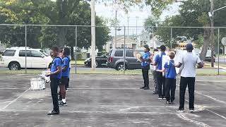 Dover Middle School Campus Marching Band Drumline 9212024 Dover Delaware [upl. by Johiah232]