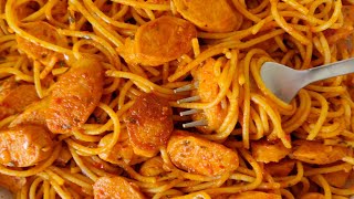 Spicy Sausage Spaghetti Pasta Recipe [upl. by Kelby]