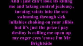 The killers Mr brightside lyrics [upl. by Tuck890]