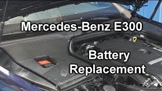 MercedesBenz E300E320E350E400E550 20052019  New Battery Install [upl. by Nainatrad]