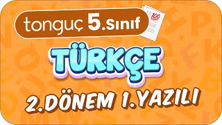 5Sınıf Türkçe 2Dönem 1Yazılıya Hazırlık 📑 2024 [upl. by Mihe]