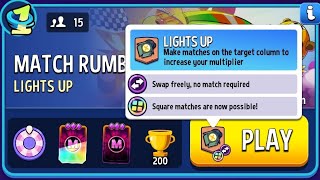 Lights Up Square Match  Any Moves Rumble Match  Match Masters [upl. by Pierette]