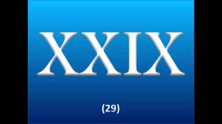 Roman Numerals  1 to 50 [upl. by Rohpotsirhc]