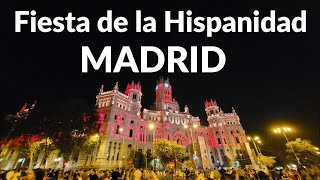 Madrid festeja su FIESTA NACIONAL  el dia de la hispanidad  12 de octubre de 2023 4K [upl. by Alphard]