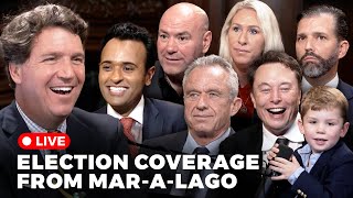 Tucker Carlson Election Night LIVE From MaraLago With Special Guests [upl. by Sunda]