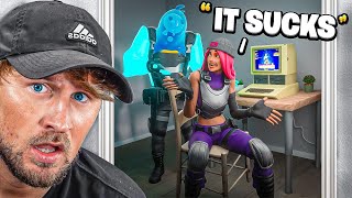 I Played Fortnite On Sarahs Setup [upl. by Htial]