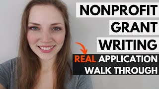 Grant Writing for Nonprofits REAL Application WalkThrough Dreyfus Foundation [upl. by Irik441]