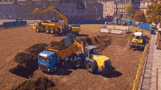 Earthmoving Work Timelapse  Relaxing Construction Simulator 2022 EU Gameplay [upl. by Eirahcaz]