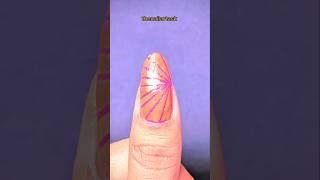 Simple nail art design with strip tape ✨💗nailart short nails simplenails nailpainting [upl. by Cirenoj]