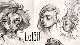 HeadFace Construction Process Recreating LoiSH sketches [upl. by Ael857]