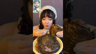 Chinese log kachhua kaise khate Hain dekhen🐢🐢🐢cooking comedy shorts food chicken cookingch [upl. by Roye]