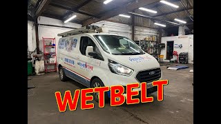 Ford Transit 20 Ecoblue wet timing belt replacement FULL GUIDE [upl. by Anoet678]