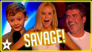 The CHEEKIEST Kid Comedians on Britains Got Talent The Judges Loved These HILARIOUS Auditions [upl. by Nolra]