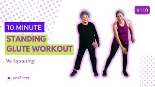 10 minute Standing Glute Workout  Seniors Beginners [upl. by Arhsub]