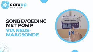 Sondevoeding met pomp via neusmaagsonde  CareUp Virtual Learning Lab [upl. by Firahs256]