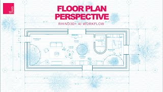 FAST Architecture Floor Plan Perspective Rhino and Illustrator Tutorial  Studio and Competitions [upl. by Einomrah]