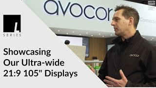 Avocor showcases the new ultrawide 219 L Series 105quot displays at ISE 2023 [upl. by Armstrong]