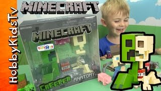 Minecraft CREEPER Deluxe Vinyl Figure Review by HobbyKidsTV [upl. by Ozzy]