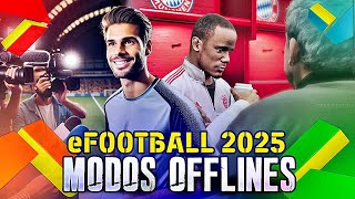 EFOOTBALL 2025  MASTER LEAGUE amp MODOS OFFLINES NOVIDADES [upl. by Chouest]