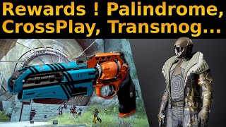 Destiny 2  Récompenses  Caveau de verre Palindrôme Transmog CrossPlay [upl. by Armond]