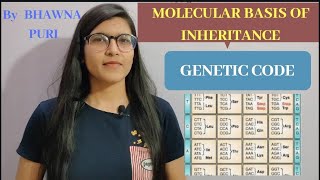 Ch6 L06GENETIC CODE CLASS12TH NEET MOLECULAR BASIS OF INHERITANCE [upl. by Ahsenik]