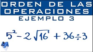 Operaciones combinadas  suma resta multiplicación división potenciación radicación  Ejemplo 3 [upl. by Obrien]