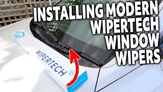 How to Remove old Wiper blades and install new modern WIPERTECH window wipers  Hyundai Santa Fe [upl. by Amahs]