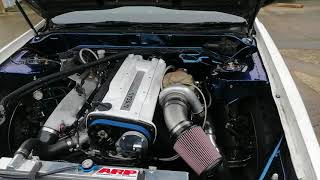 C33 Laurel RB26 startupidle Kelford cams [upl. by Ardnas]