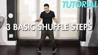 How to do 3 Basic Shuffle Steps Shuffle Dance Moves Tutorial  Mihran Kirakosian [upl. by Anomer]