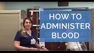 HOW TO ADMINISTER A BLOOD TRANSFUSION LIVE DEMO  Giving Blood as a Nurse [upl. by Timmons103]