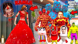 Franklin and Avengers Playing Chupan Chupai With Kamla Indian Ghost amp Franklin  GTA 5 AVENGERS [upl. by Suoivatnom937]